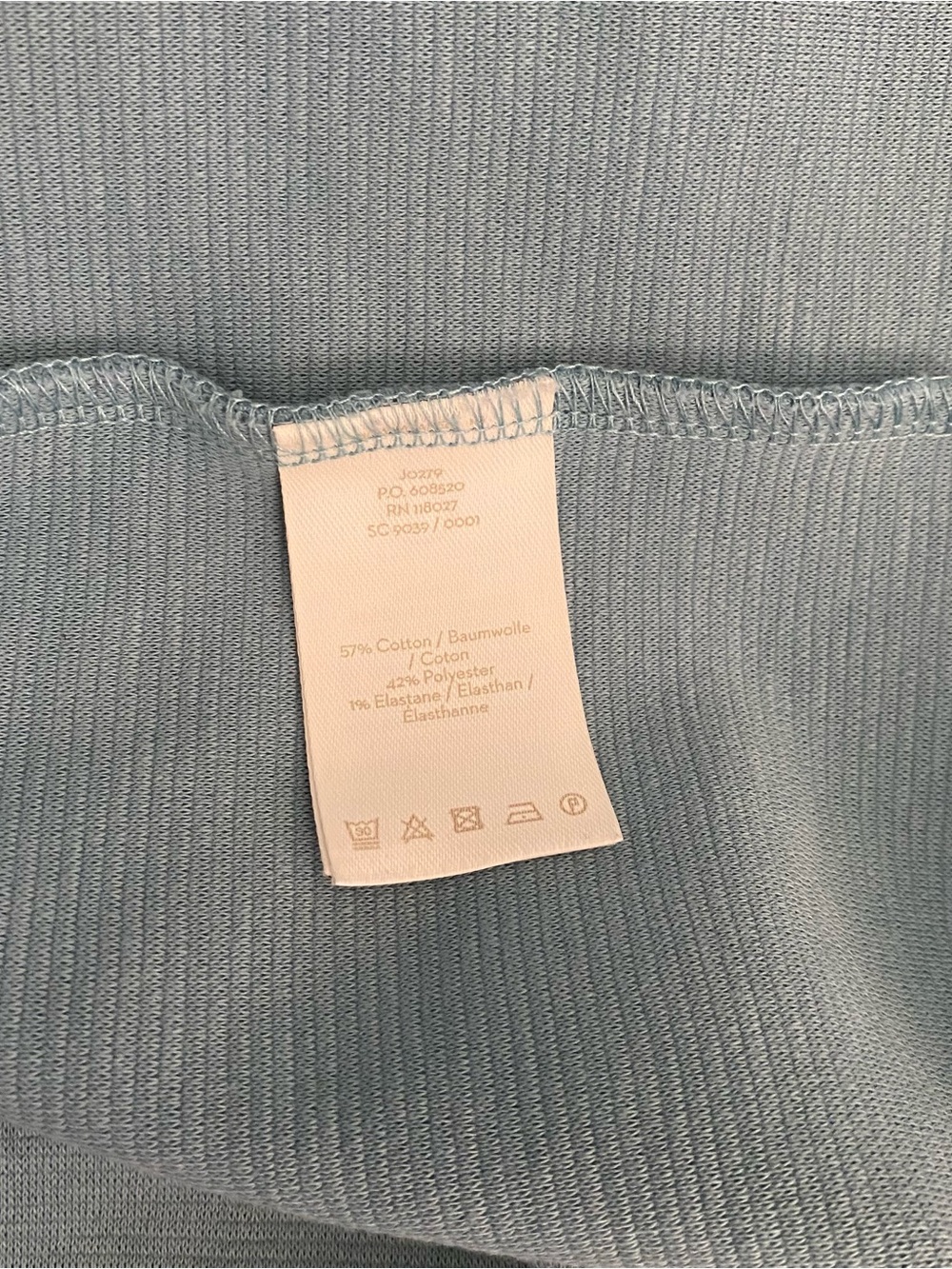 Boden Light Blue Jasmine Ottoman Ribbed 3/4 Sleeve Dress sz 10 Long Classic - Picture 8 of 8
